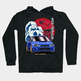 JDM Subie Impreza WRX Blobeye Back Print Hoodie